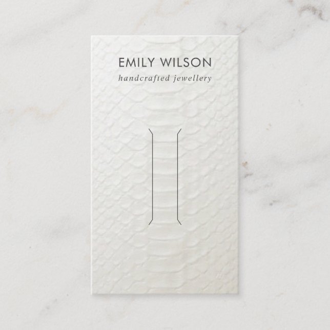 CARTÃO DE VISITA PLACA DE EXIBIÇÃO DO CABELO DE TEXTURA BRANCA (Frente)