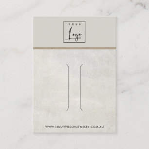 CARTÃO DE VISITA PLACA DE EXIBIÇÃO DO CLIP DE CABELO DE CINZA BRA