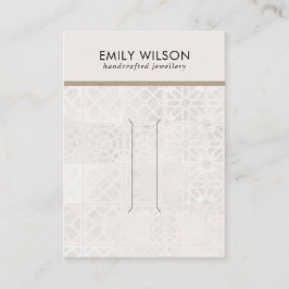 CARTÃO DE VISITA PLACA DE EXIBIÇÃO DO CLIPE DE AZULEJO DE TEXTURA M