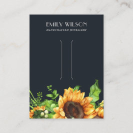 CARTÃO DE VISITA PLACA DE EXIBIÇÃO DO CLIPE DE CABELO AUTUMN DO MAR