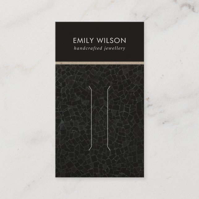 CARTÃO DE VISITA PLACA DE EXIBIÇÃO DO CLIPE DO CABELO DA TEXTURA MO (Frente)