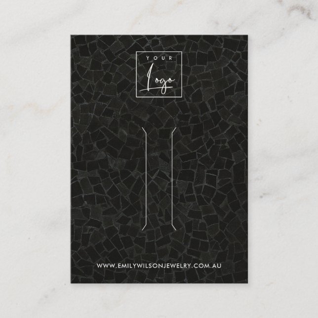 CARTÃO DE VISITA PLACA DE EXIBIÇÃO DO CLIPE DO CABELO DA TEXTURA MO (Frente)