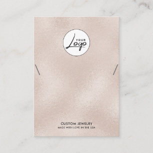 Cartão De Visita Placa de exibição do logotipo do Colar do Colar