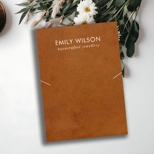 CARTÃO DE VISITA PLACA DE EXIBIÇÃO DO NECKLACE BRACELET DE TEXTURA 