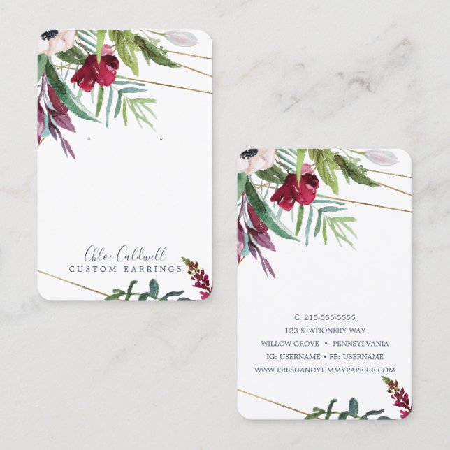 Cartão De Visita Placa de Exibição Geométrica de Raios de Rama Trop (Frente/Verso)