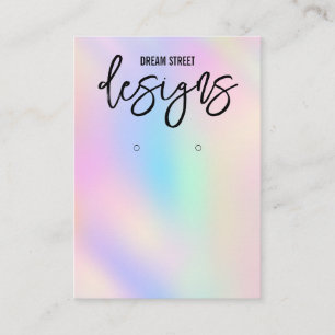 Cartão De Visita Placa de exibição Holo Trendy Earring