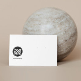 Cartão De Visita Placa de exibição horizontal do logotipo da sua em