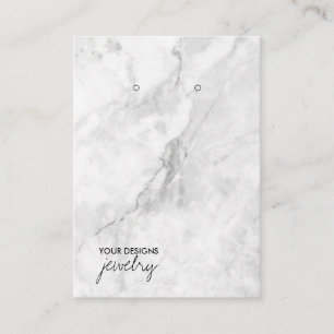 Cartão De Visita Placa de exibição Mínima de Orelha Marble