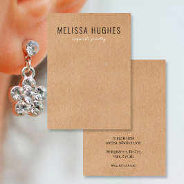 Cartão De Visita Placa de exibição simples do Kraft russo moderno o