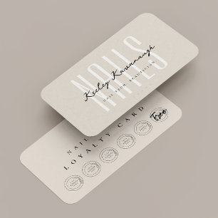 Cartão De Visita Placa de fidelidade para lanchonete de beleza da t