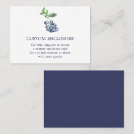Cartão De Visita Placa de invólucro de Aquarela Blueberry