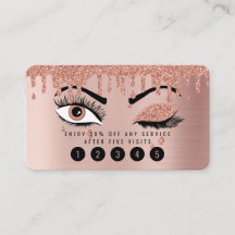 Placa de Lealdade de Eyelashes Dourados, cor-de-ro