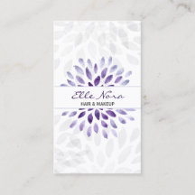 placa de maquiagem floral púrpura