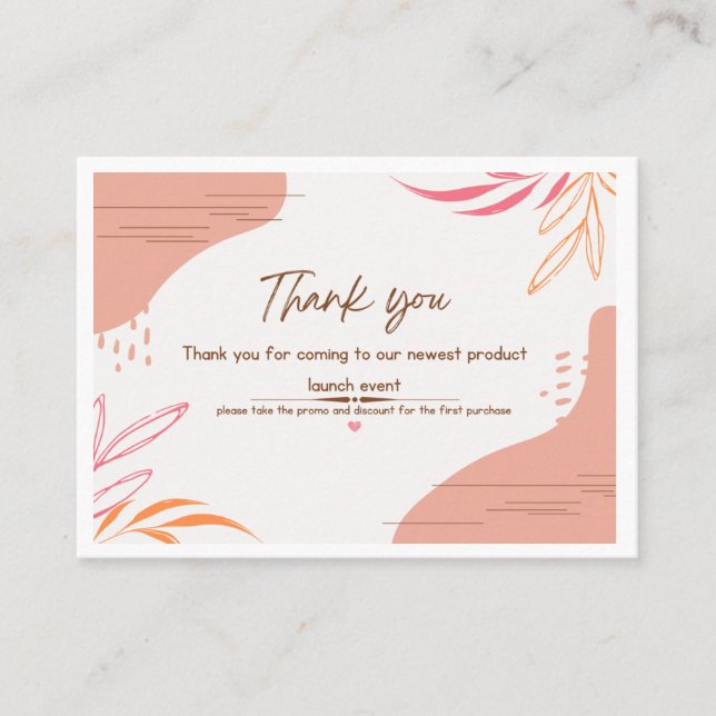 Cartão De Visita Placa de Negócios Novo Desenho (Frente)