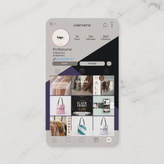 Cartão De Visita Placa de Ocupação Verde do Código QR do Instagram