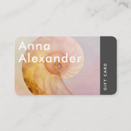 Cartão De Visita Placa de presente de Design de serenidade rosa 11