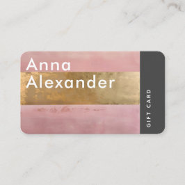 Cartão De Visita Placa de presente Design de serenidade rosa 2