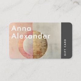 Cartão De Visita Placa de presente para Design de serenidade rosa 7