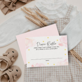 Cartão De Visita Placa de Raffle Chá de fraldas Fralda das Nuvens R