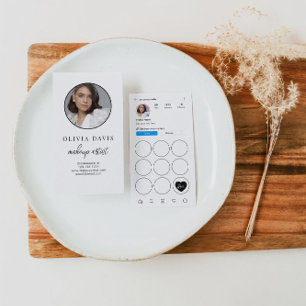 Cartão De Visita Placa de Reativação de Lealdade de Código QR do Te