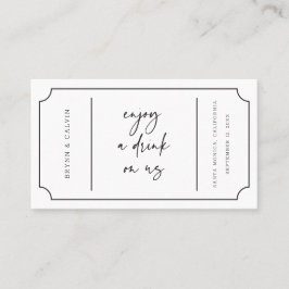 Cartão De Visita Placa de Token de Recepção de Tíquete B613 De Drin