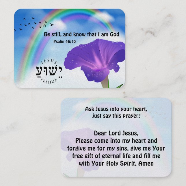 Cartão De Visita Placa de Trato do Evangelho (Frente/Verso)