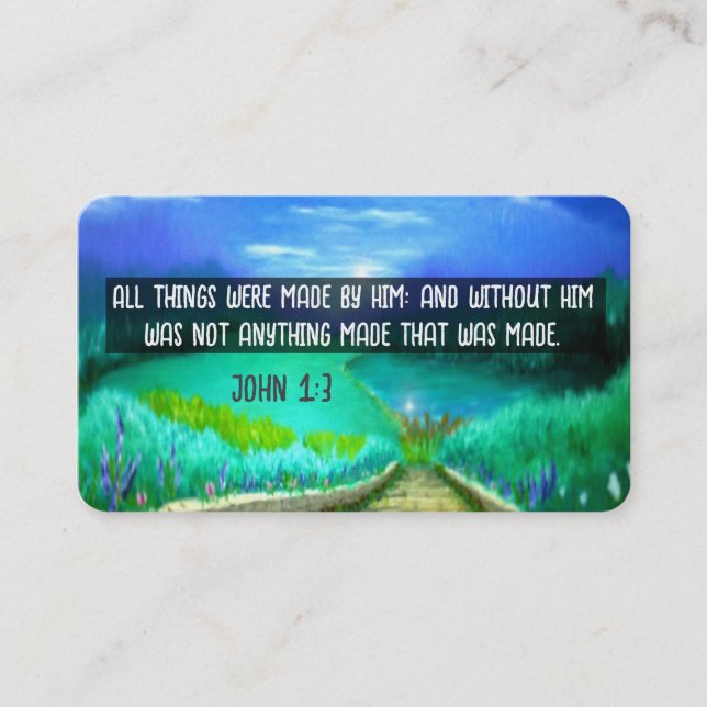 Cartão De Visita Placa de Trato do Evangelho (Frente)