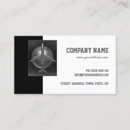 Cartão De Visita Placa de Viagem mundial da Metal Airbus