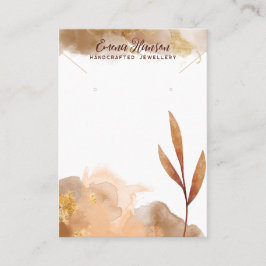 Cartão De Visita Placa de vídeo Abstrato de colar castanho