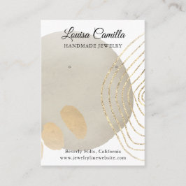 Cartão De Visita Placa de vídeo Boho Chic Abstrato Earrings