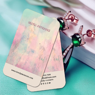 Cartão De Visita Placa de vídeo colorido com joalharia de Abstrato