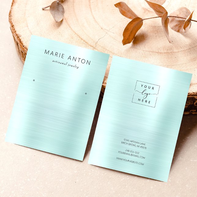 Cartão De Visita Placa de vídeo com revestimento metálico moderno e (Criador carregado)