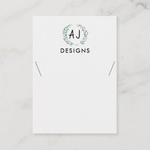 Cartão De Visita Placa de Vídeo de Colar de Pintura Floral de Águ