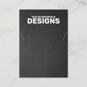 Cartão De Visita Placa de vídeo de colar de Tecido preto