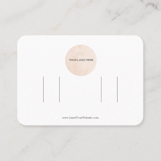 Cartão De Visita Placa de vídeo do clipe de cabelo do Arco duplo (Frente)