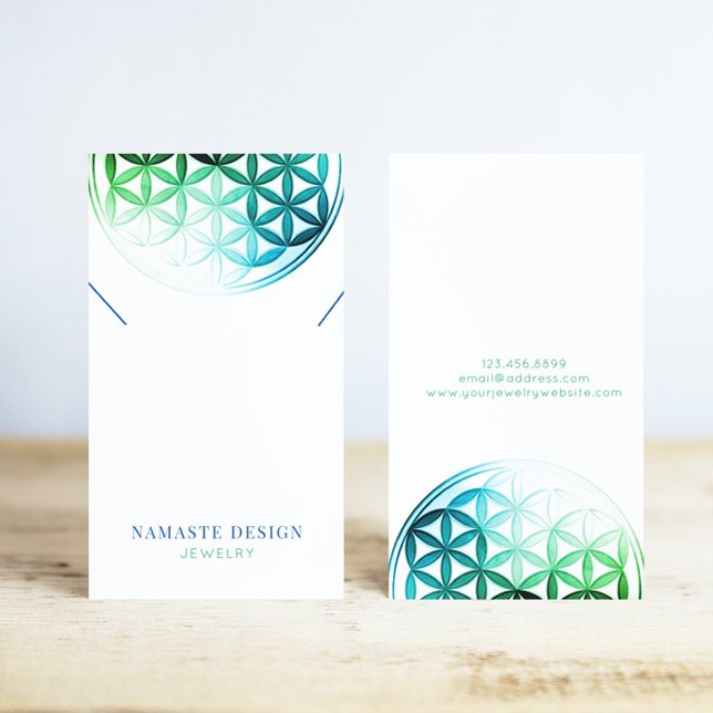 Cartão De Visita Placa de vídeo do colar ・ Blume des Lebens (Criador carregado)