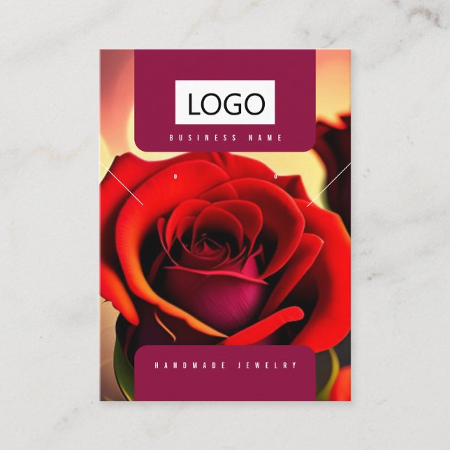 Cartão De Visita Placa de vídeo do colar do colar de ourivesaria do (Frente)