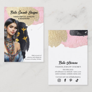 Cartão De Visita Placa de vídeo Lux Jewelry e Earring