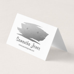 Cartão De Visita Placa de Vídeo Silver Foil Brushaft, Joalinha