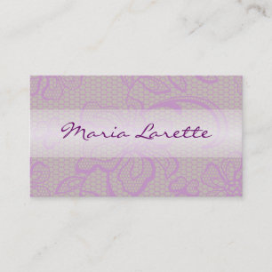 Cartão De Visita Placa Designer de Moda Vintage LUSCIOSA LACE