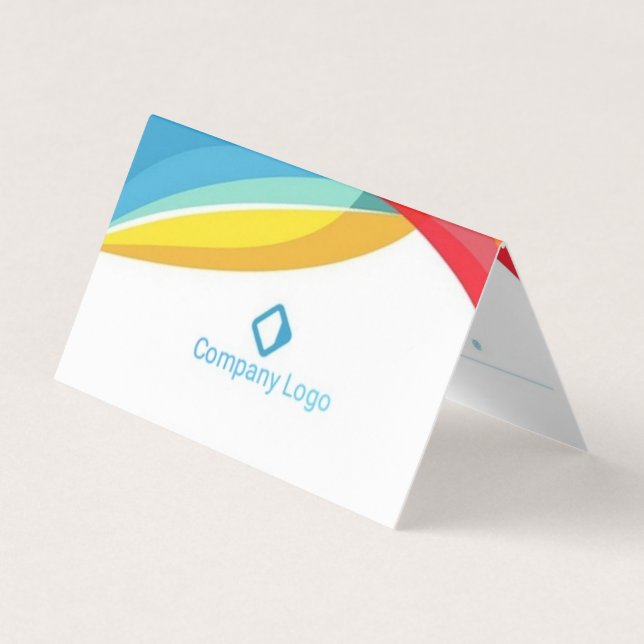 Cartão De Visita Placa dobrada pelo designer (Frente)