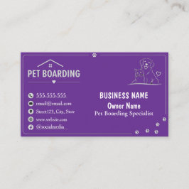 Cartão De Visita Placa Personalizada Minimalista para Hospedagem de