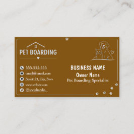 Cartão De Visita Placa Personalizada Minimalista para Hospedagem de