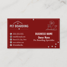 Cartão De Visita Placa Personalizada Minimalista para Hospedagem de