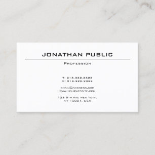 Cartão De Visita Placa profissional moderna de Design elegante Eleg