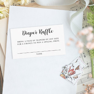 Cartão De Visita Placa Raffel de Fralda de Jogo Branco Preto