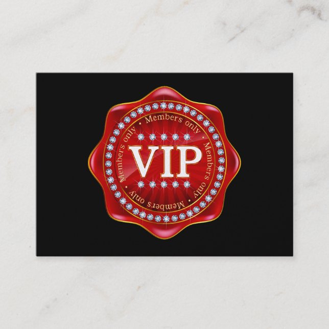 Cartão De Visita Placa VIP para clientes - SRF (Frente)