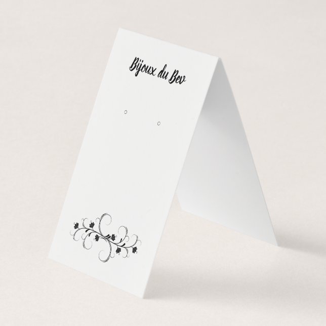 Cartão De Visita Placas de exibição com mancal de inclinação flexív (Frente)