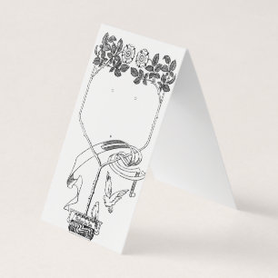 Cartão De Visita Placas de exibição de joias com gravação de imagem