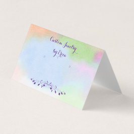 Cartão De Visita Placas de Exibição de Posto de Marca de Água Perso